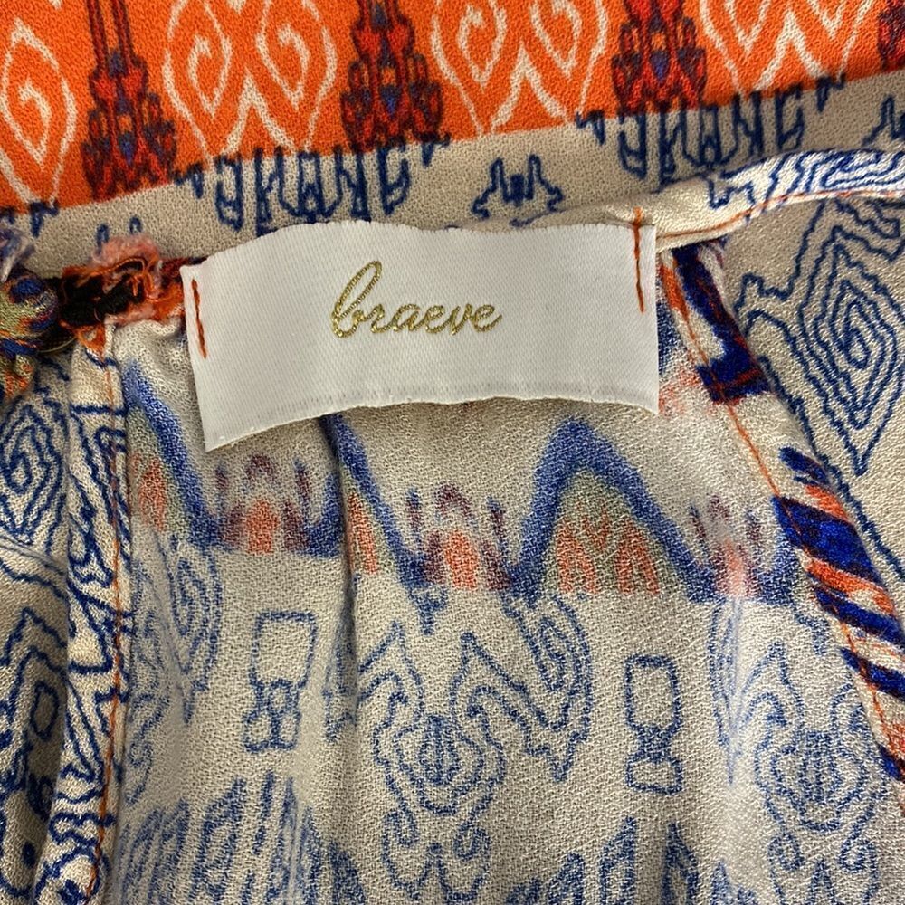 Braeve Halter Keyhole Patterned Dress Size L - Picture 6 of 7